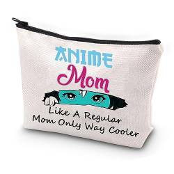 JYTAPP Anime Mom Gift Anime Lover Gift Anime Mom Makeup Bag for Anime Fans Manga Lovers Japanese Anime Merchandise, Beige von JYTAPP