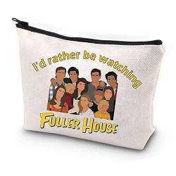 JYTAPP Full House TV-Show inspiriertes Geschenk Fuller House Merchandise I'd Rather Be Watching Fuller House Reißverschlusstasche, Beige, Einheitsgröße von JYTAPP