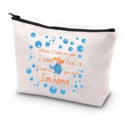 JYTAPP Nemo Dory Movie Gifts When I Look At You I Can Feel It I Look At You And I'm Home Kosmetiktasche Ocean Fish Fans Geschenk, Beige, One-size, modisch von JYTAPP