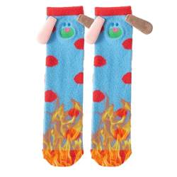 Fuzzy-Socken für Damen | Süße Tiersocken - Elastische, atmungsaktive, dicke, lustige, weiche, flauschige Socken, Weihnachtsgeschenke für Damen und Mädchen Jacekee von Jacekee