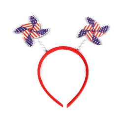 Jacekee 4. Juli Stirnbänder,Haarschmuck zum Unabhängigkeitstag - Süßes Stirnband zum Unabhängigkeitstag | Patriotische Accessoires, Dekorationen, Partyzubehör für Frauen, Mädchen, Kinder von Jacekee