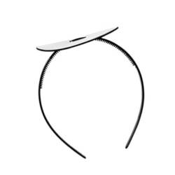 Jacekee Abschlusshut-Stirnbandeinsatz, Stirnband für Abschlusshuteinsatz,Anti-Fall-Abschlusshut-Haarbandeinsatz | Bequemes schwarzes Hutzubehör für Mädchen von Jacekee