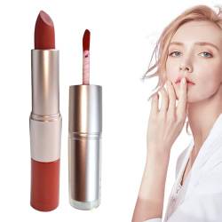 Matter Lipgloss | Doppelseitiger, nicht klebender, matter Lippenstift für Frauen,Langanhaltender Lipgloss als Geschenk zum Valentinstag, schnell trocknendes Make-up für die Weihnachtsfeier Jacekee von Jacekee