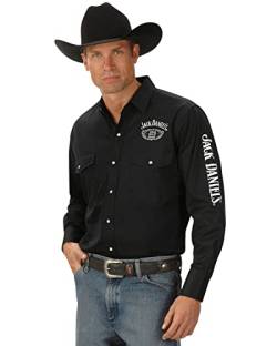 Jack Daniels Hemd Westernhemd Shirt JD01 Black (L) von Jack Daniel's