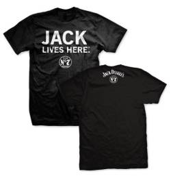 T-Shirt mit Aufdruck Jack Daniel 's, offizielle lizensiert, 261404JD Gr. Medium, schwarz von Jack Daniel's
