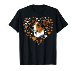Jack Russell Terrier Liebesherz Jack Russell Terrier Lover T-Shirt von Jack Russell Terrier lover for Shorty Jack owner