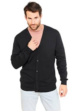 Jack Stuart - Herren Cardigan Aus 100% Baumwolle (Schwarz, L) von Jack Stuart