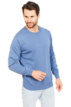 Jack Stuart - Herren Pullover Rundhalsausschnitt Aus 100% Baumwolle (Denimblau, 2XL) von Jack Stuart