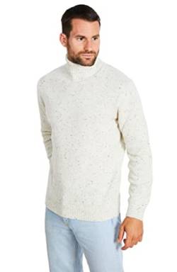 Jack Stuart - Herren Stehkragen Pullover, Gebrochenes Weiß, Large von Jack Stuart