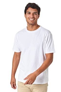 Jack Stuart - Herren-T-Shirt mit Rundhalsausschnitt, 100 % Baumwolle, weiß, M von Jack Stuart
