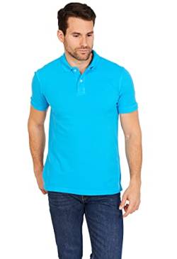 Jack Stuart - Kurzarm Poloshirt Herren, 100% Baumwolle, Gesalzen Blau, XL von Jack Stuart