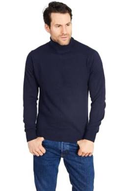 Jack Stuart Pullover für Herren mit Rollkragen aus Merinowolle, marineblau, Medium von Jack Stuart