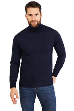 Jack Stuart - Rollkragen Pullover Herren Aus 100% Merinowolle, Marineblau, S von Jack Stuart