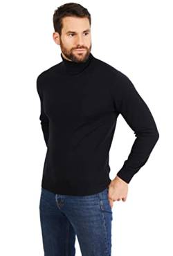 Jack Stuart - Rollkragen Pullover Herren Aus 100% Merinowolle, Schwarz, L von Jack Stuart