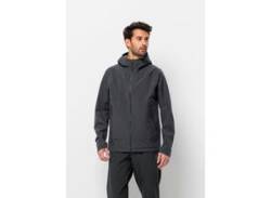 Fahrradjacke JACK WOLFSKIN "BIKE COMMUTE MONO JKT M" Gr. M (50), schwarz-weiß (phantom) Herren Jacken von Jack Wolfskin