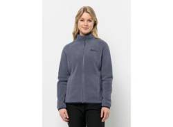 Fleecejacke JACK WOLFSKIN "MOONRISE FZ W" Gr. L (42/44), grau (dolphin) Damen Jacken Sportjacken von Jack Wolfskin