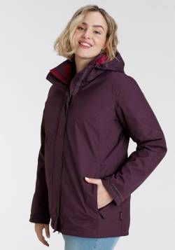 Große Größen: 3-in-1-Funktionsjacke, lila, Gr.54 von Jack Wolfskin