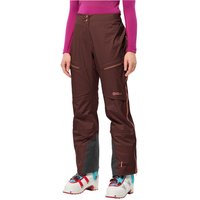 Jack Wolfskin Alpspitze Pro 3L Pants Women Hardshell Skitouren-Hose mit RECCO® Ortungssystem Damen 44 dark maroon dark maroon von Jack Wolfskin