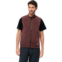 Jack Wolfskin Bike Commute Ins Vest Men Outdoor-Weste Herren M dark maroon dark maroon von Jack Wolfskin