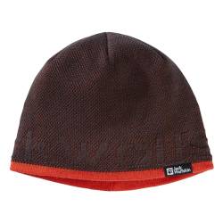 Jack Wolfskin Brand Beanie red Earth One Size von Jack Wolfskin