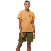 Jack Wolfskin Campfire T-Shirt Women Damen T-shirt aus Bio-Baumwolle M honey yellow honey yellow von Jack Wolfskin