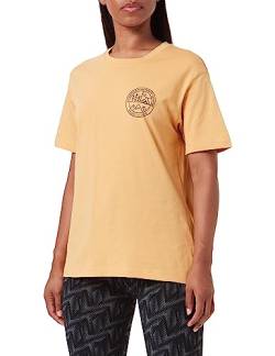 Jack Wolfskin Damen Campfire T-Shirt, Honey Yellow, Large von Jack Wolfskin