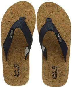 Jack Wolfskin Damen Ecostride 2 Slipper W Sandale, Blue/Cork, 42 EU von Jack Wolfskin