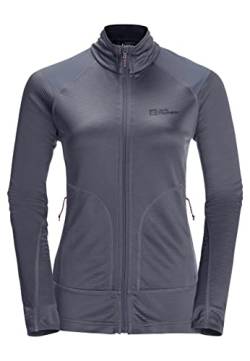 Jack Wolfskin Damen Kammweg Fleecejacke, Dolphin, XXL von Jack Wolfskin