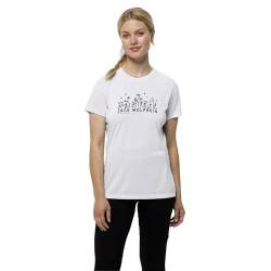 Jack Wolfskin Damen Morobbia T-Shirt, White Cloud, M von Jack Wolfskin