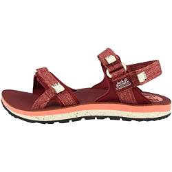 Jack Wolfskin Damen OUTFRESH Deluxe W Sport Sandalen, Rot (Cabernet/Champagne 2136), 39.5 EU von Jack Wolfskin