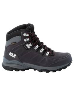 Jack Wolfskin Damen Refugio Texapore Mid W, Dark Steel / Purple, 39 EU von Jack Wolfskin