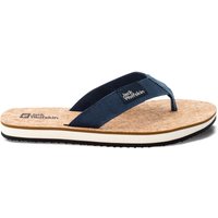 Jack Wolfskin Ecostride 2 Slipper Women Zehentrenner Mit Korksohle Damen 37 blau blue / cork von Jack Wolfskin