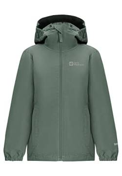 Jack Wolfskin Flaze Regenjacke Hedge Green 152 von Jack Wolfskin