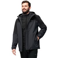 Jack Wolfskin Glaabach 3in1 Jacket Men 3 in 1 Jacke Herren L schwarz black von Jack Wolfskin