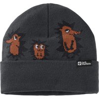 Jack Wolfskin Gleely Beanie Kids Beanie Mütze Kinder one size dunkelblau phantom all over von Jack Wolfskin