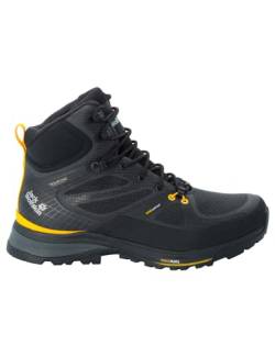 Jack Wolfskin Herren Force Trekker Texapore Mid M, Black / Burly Yellow Xt, 42.5 EU von Jack Wolfskin