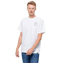 Jack Wolfskin Herren Freiheit Natur Organic T-Shirt - Weiß Rush - L von Jack Wolfskin