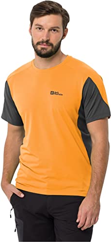 Jack Wolfskin Herren Narrows T-Shirt, Orange pop, XXL von Jack Wolfskin