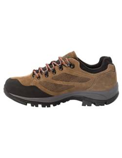 Jack Wolfskin Herren Rebellion Texapore Low M, Brown / Red, 44 EU von Jack Wolfskin