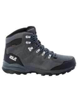 Jack Wolfskin Herren Refugio Texapore Mid M, Grey / Black, 44 EU von Jack Wolfskin