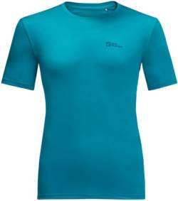 Jack Wolfskin Herren Tech T T-Shirt Shortsleeve, Everest Blue, M von Jack Wolfskin