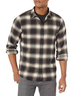 Jack Wolfskin Herren Wanderweg Hemd, Dark Oak Checks, L von Jack Wolfskin