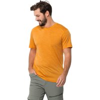 Jack Wolfskin Kammweg S/S Men Herren T-shirt aus Merinowolle XL braun orange pop von Jack Wolfskin