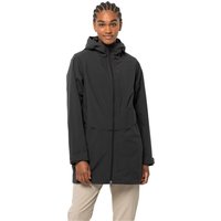 Jack Wolfskin Mainkai Long Jacket Women Regenjacke Damen XL phantom phantom von Jack Wolfskin