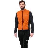 Jack Wolfskin Morobbia Alpha Vest Men Hochatmungsaktive Fahrradweste Herren M orange blood orange von Jack Wolfskin