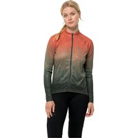 Jack Wolfskin Morobbia FZ L/S Print Women Radtrikot Damen XL guave 51 guave 51 von Jack Wolfskin