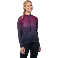 Jack Wolfskin Morobbia FZ L/S Print Women Radtrikot Damen XL sangria red 51 sangria red 51 von Jack Wolfskin