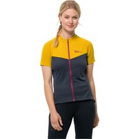 Jack Wolfskin Morobbia FZ T-Shirt Women Radtrikot Damen M golden spice golden spice von Jack Wolfskin