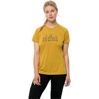 Jack Wolfskin Morobbia Vent Support System T-Shirt Women Funktionsshirt Damen L golden spice golden spice von Jack Wolfskin