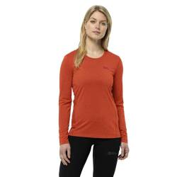 Jack Wolfskin Sky Thermal L/S W Vibrant orange M von Jack Wolfskin